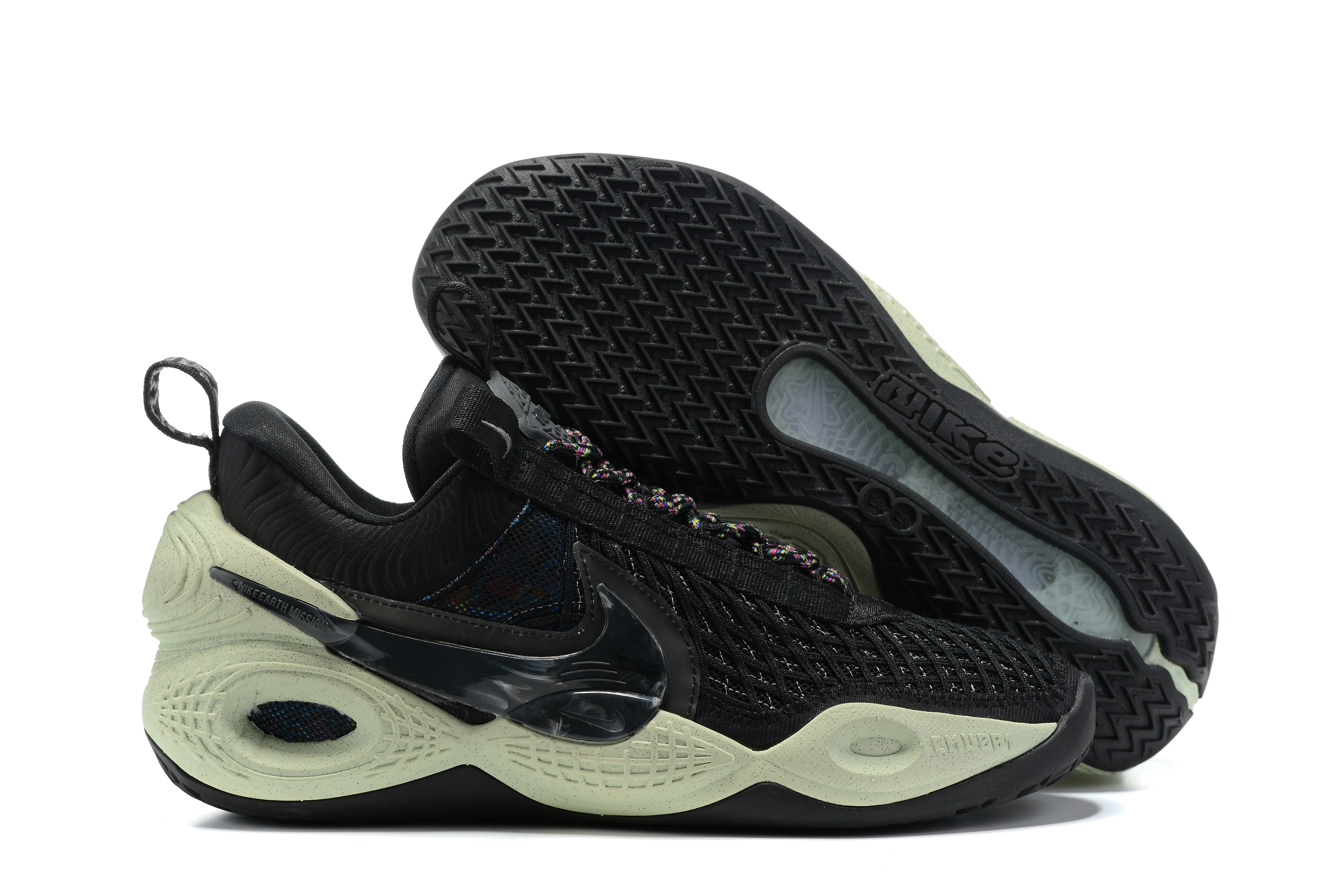 2021 Nike AD Cosmic Unit EP Black Green Basketball Shoes - Click Image to Close